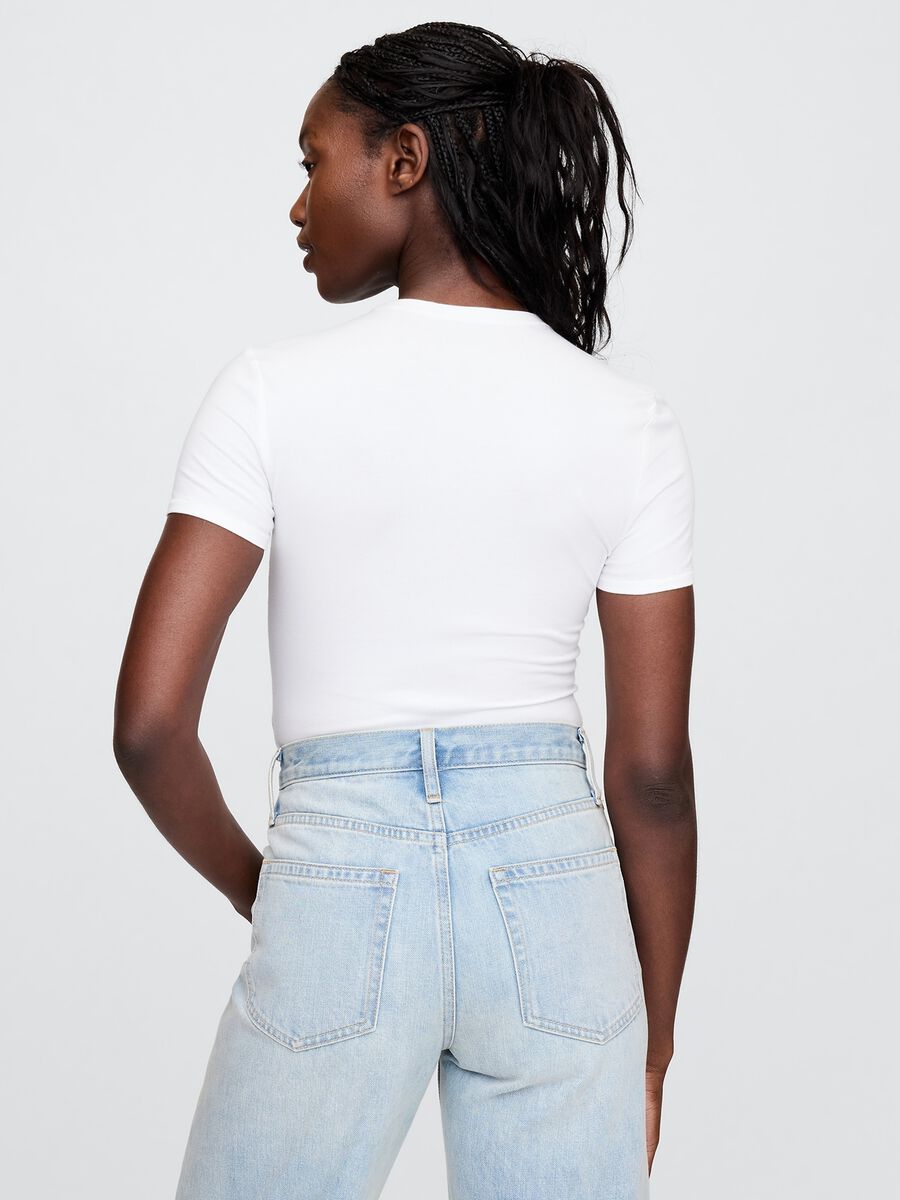 Body in cotone elasticizzato Donna_2