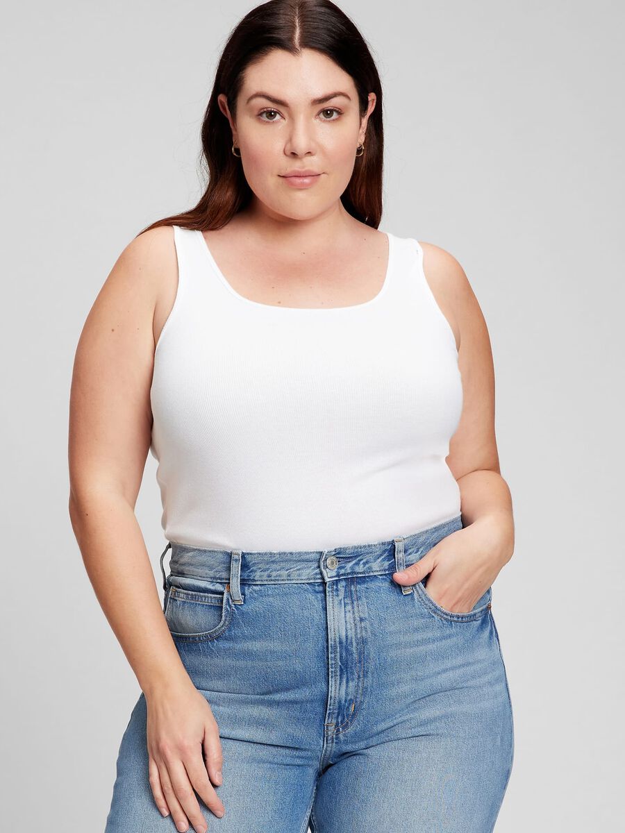Bipack tank top a costine sottili Donna_3