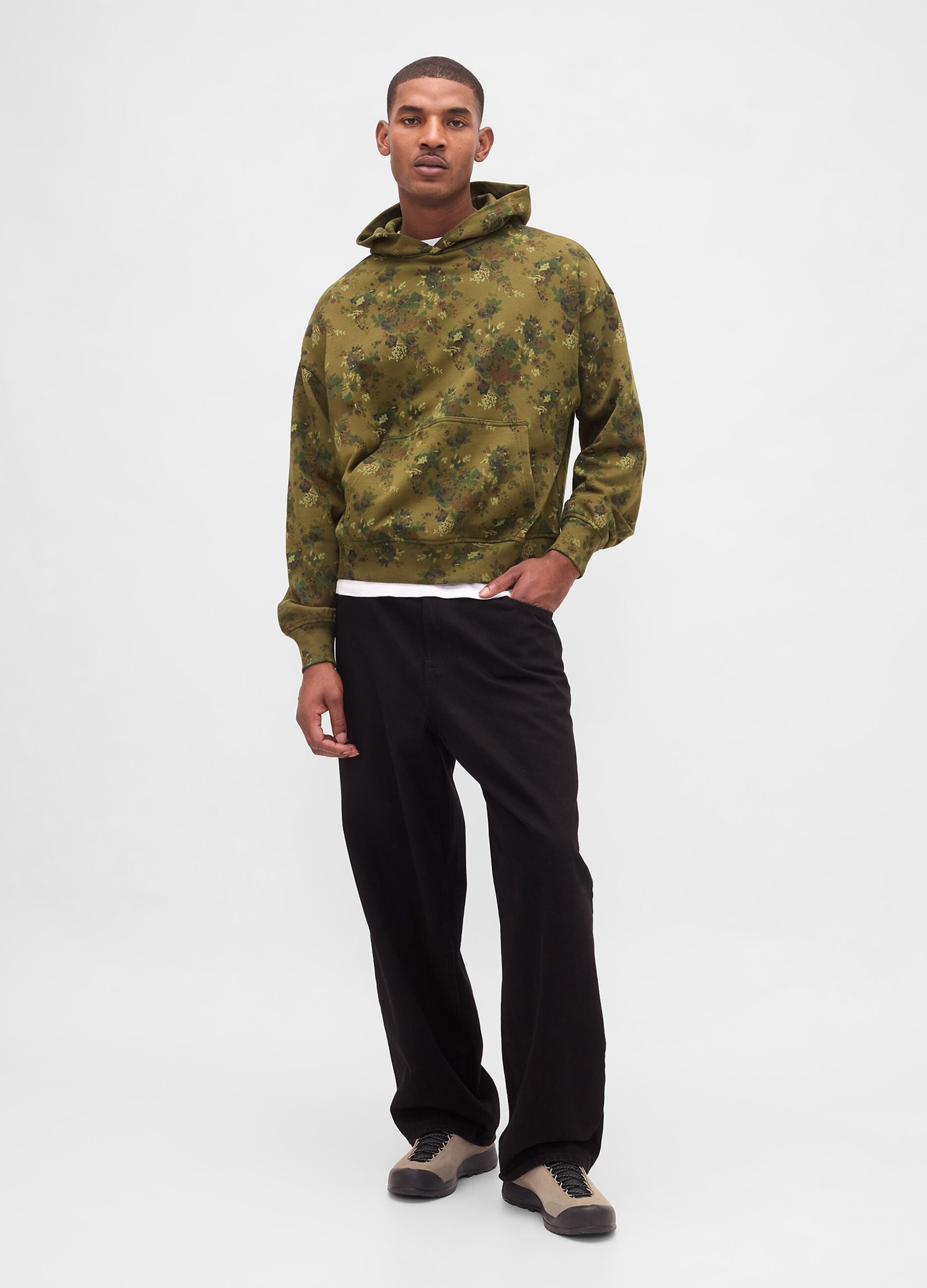 Green Hooded Sweatshirt