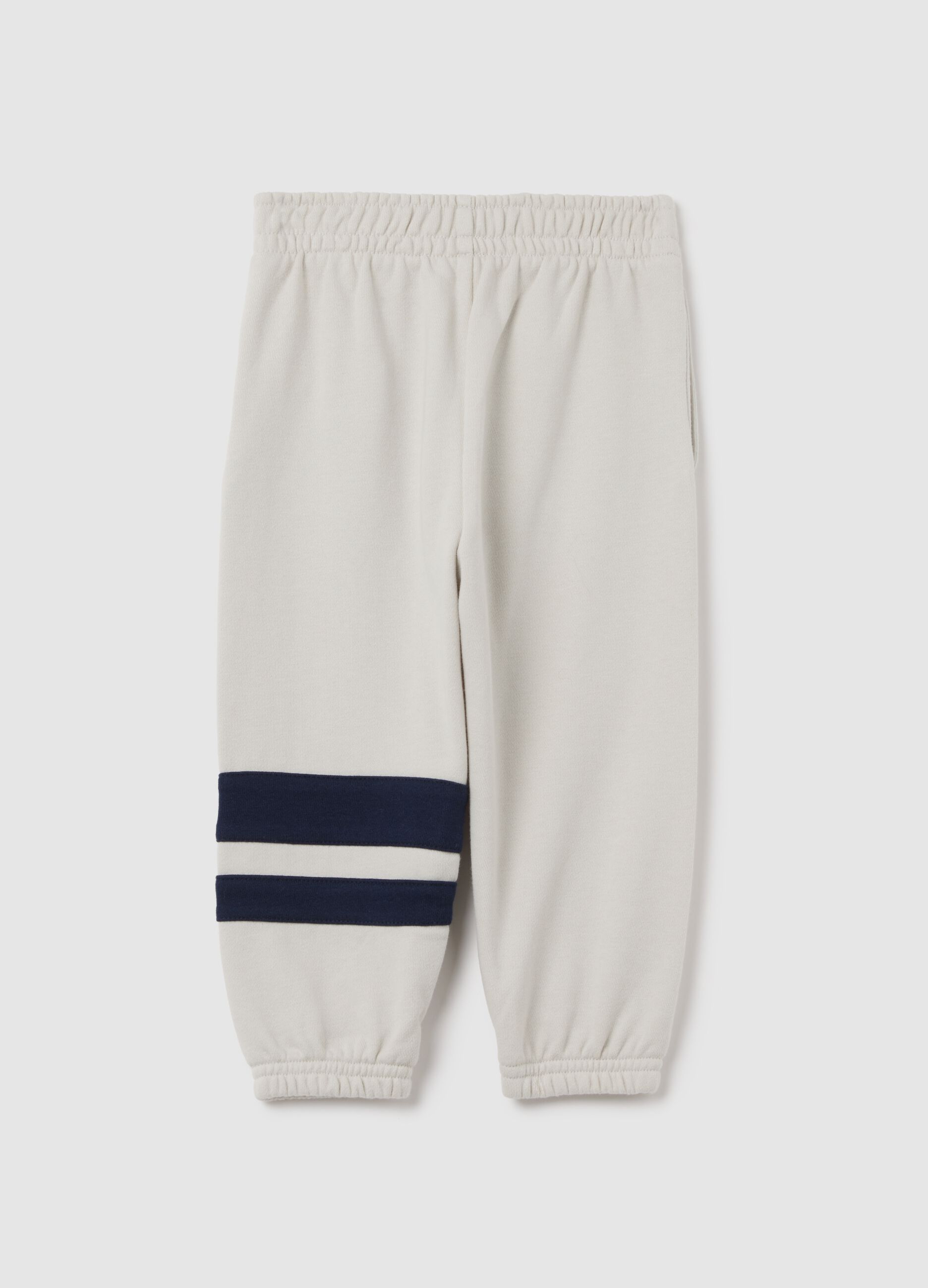 Pantaloni jogger beige con stampa Mickey Gap Kids_1