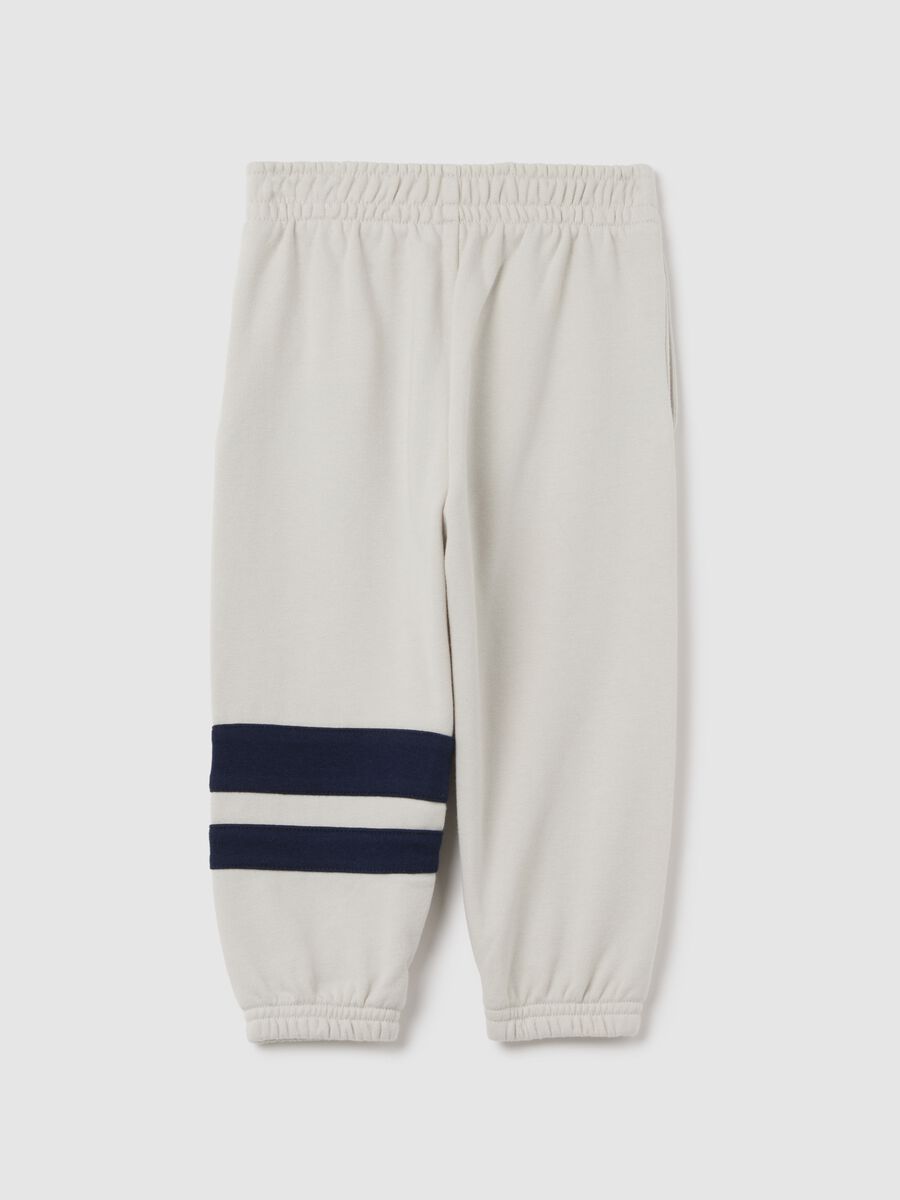Beige Mickey Print Jogger Trousers Gap Kids Baby Boy_1