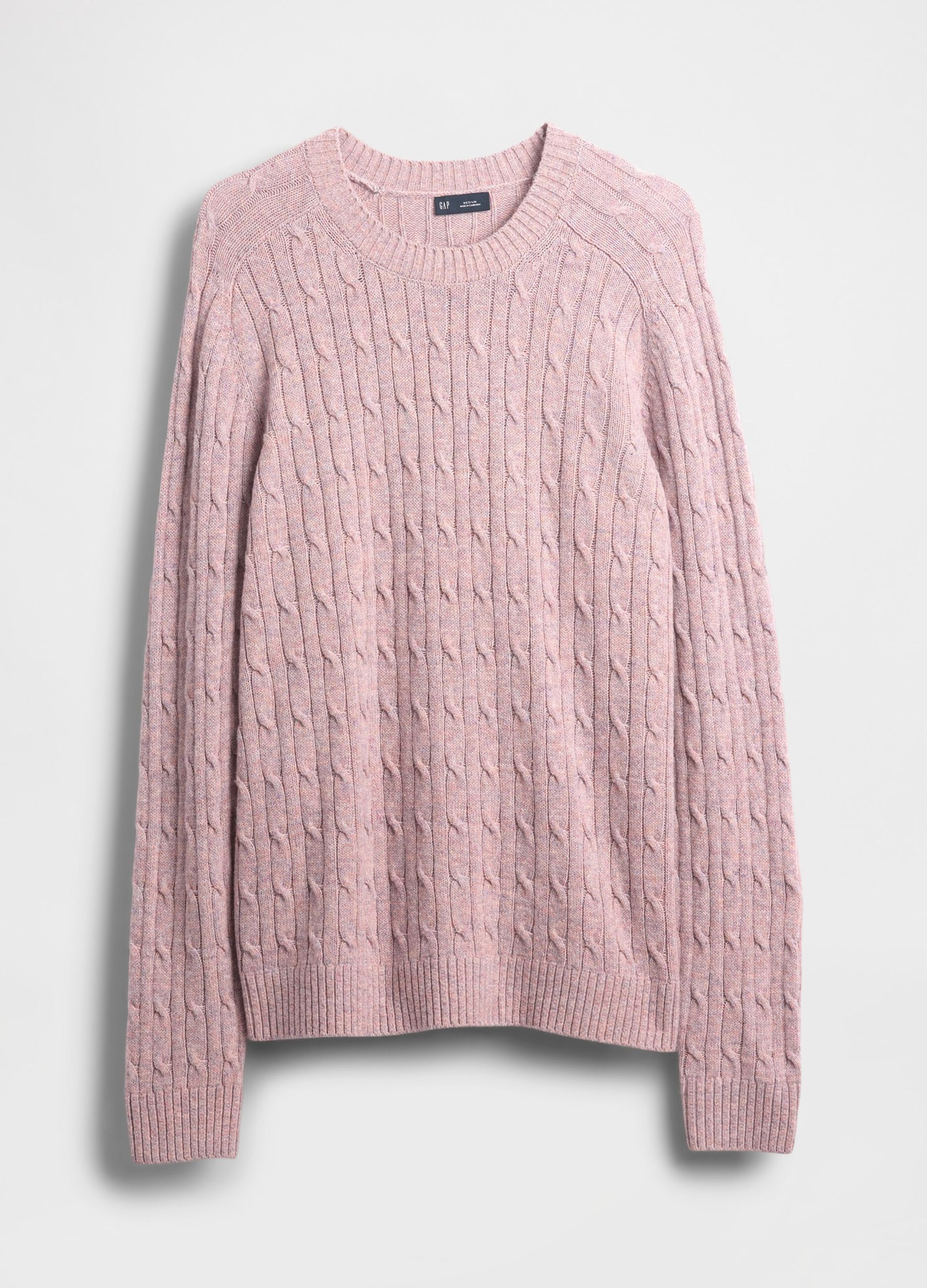 Maglione rosa in misto lana