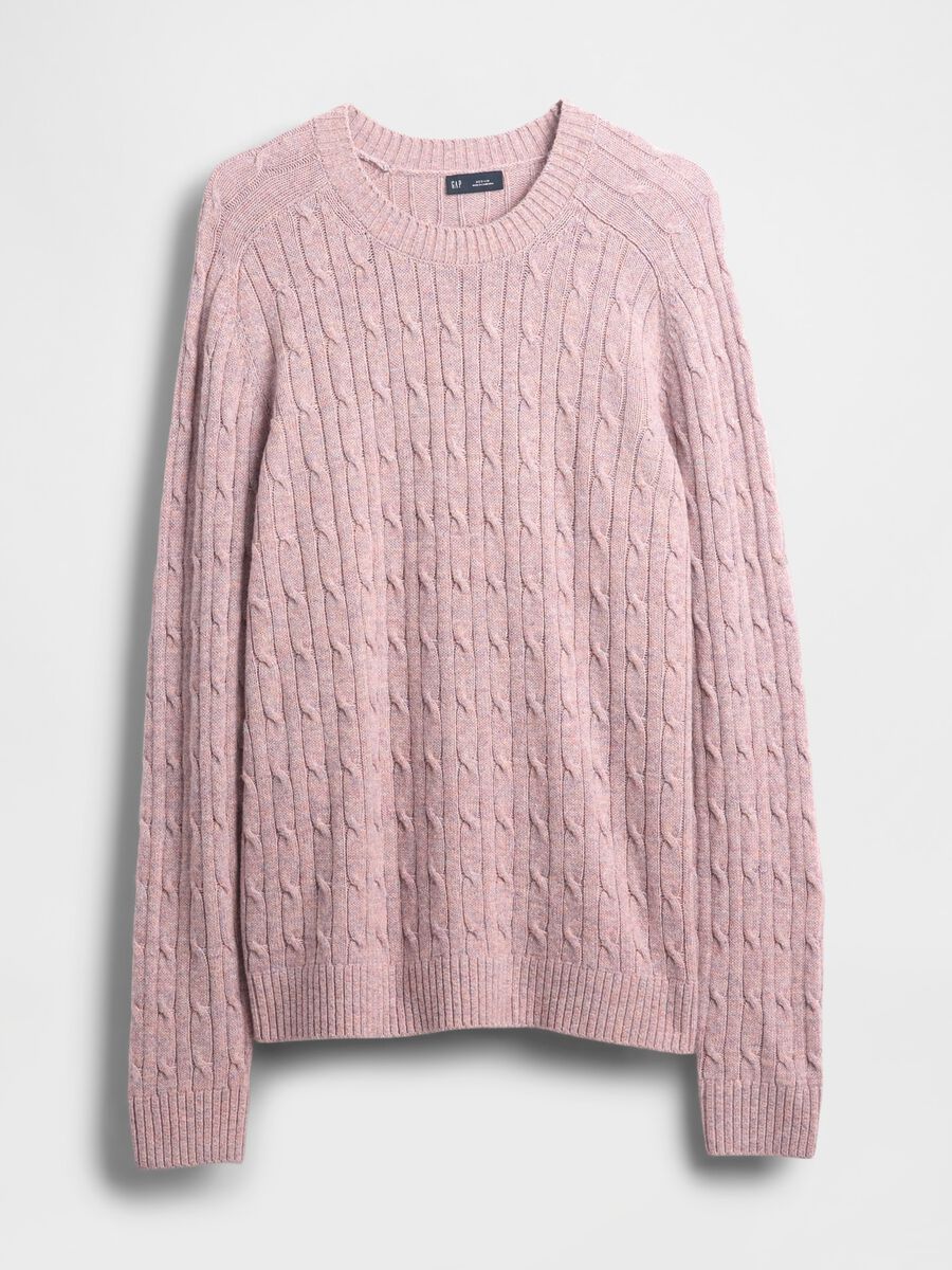Pink wool blend jumper Man_3