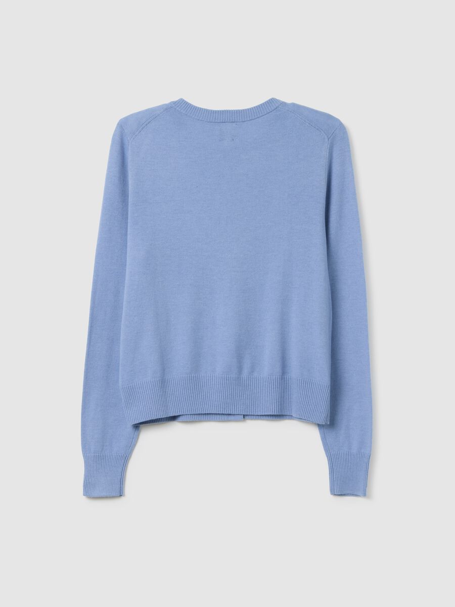 Cardigan con scollo rotondo Donna_3