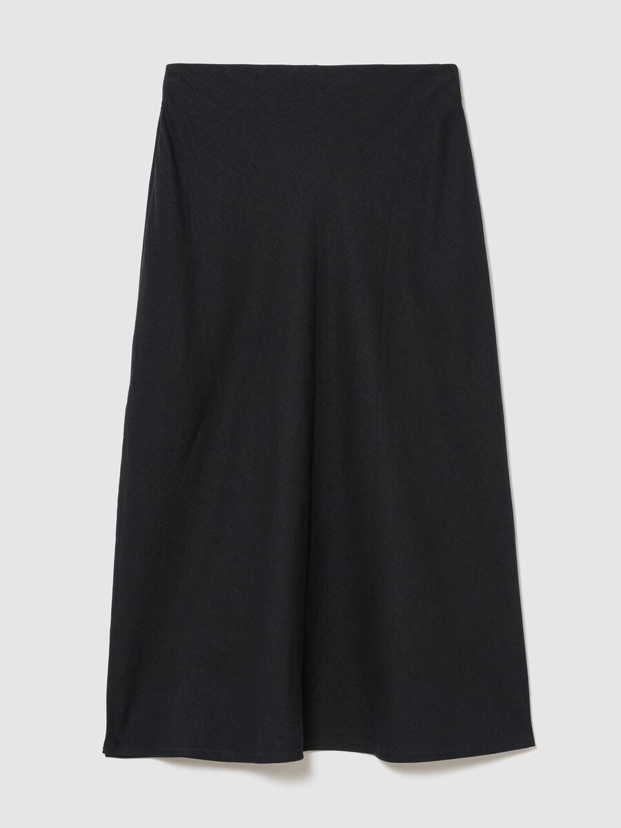 Gonna lunga in misto lino Donna_5