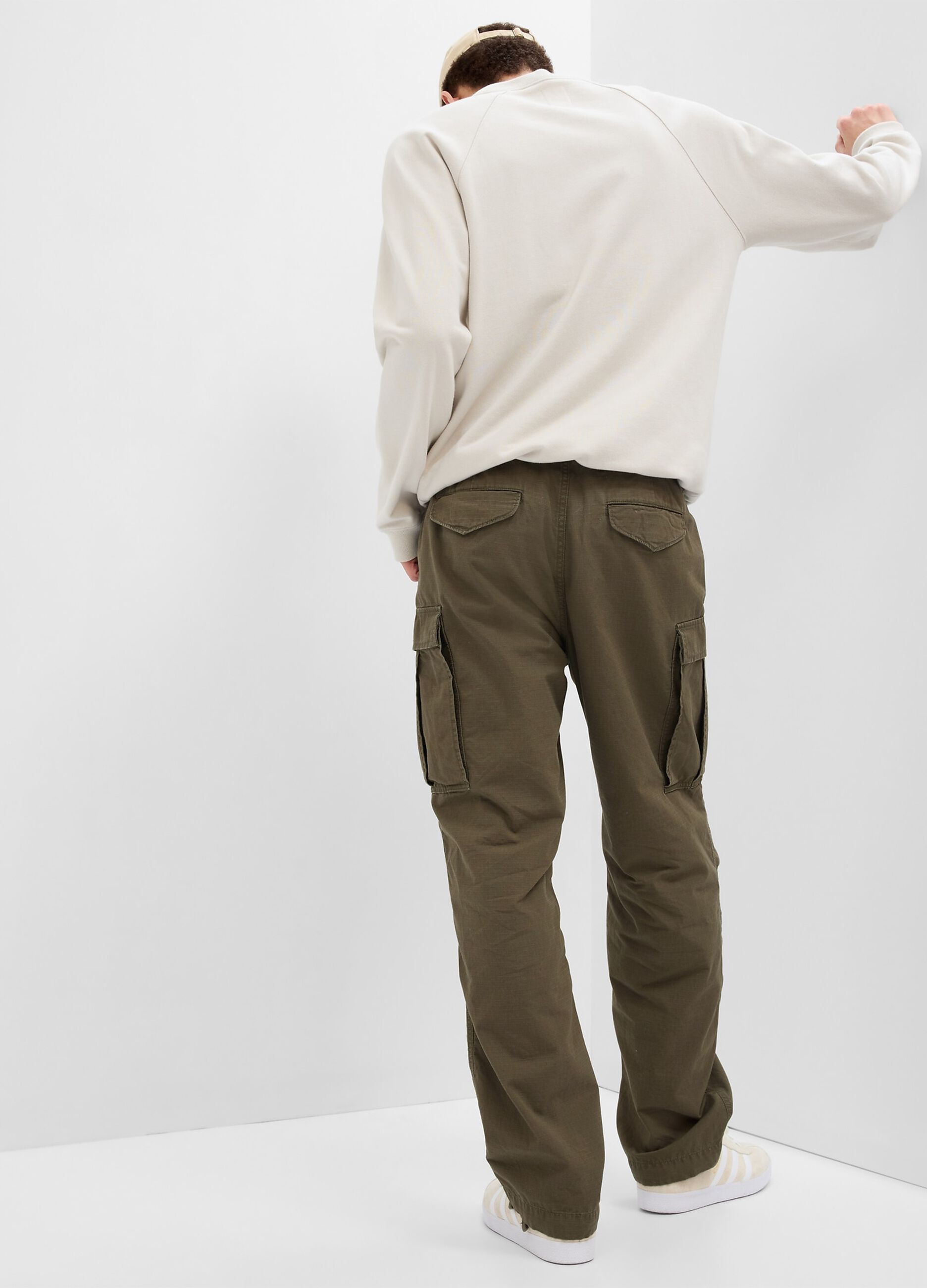 Cargo trousers in cotton ripstop._2