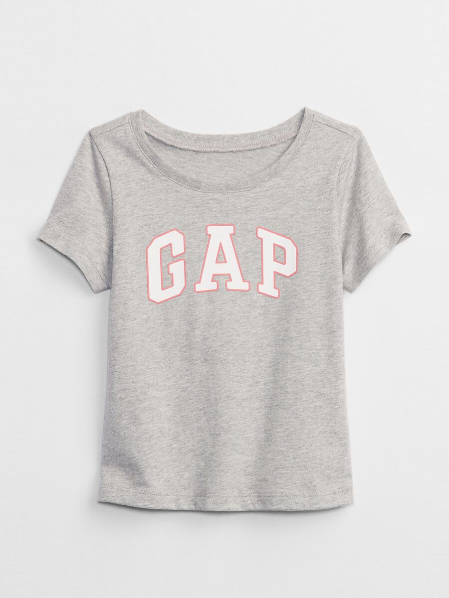 Cotton T-shirt with logo print Baby Girl_0