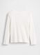 White Long Sleeve Cotton T-shirt_1
