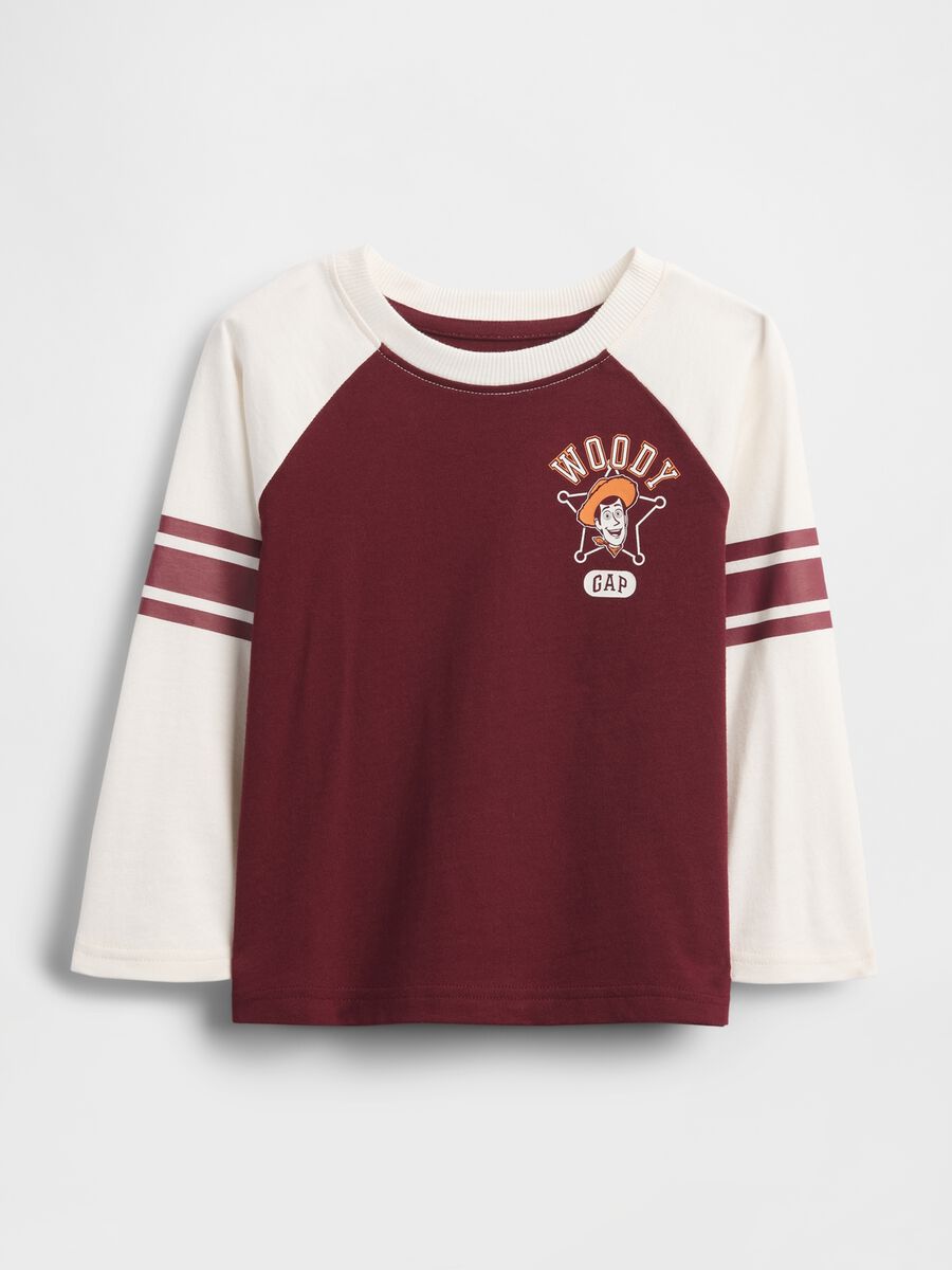 Maglia a maniche lunghe bianca e bordeaux per bambino Bimbo_0