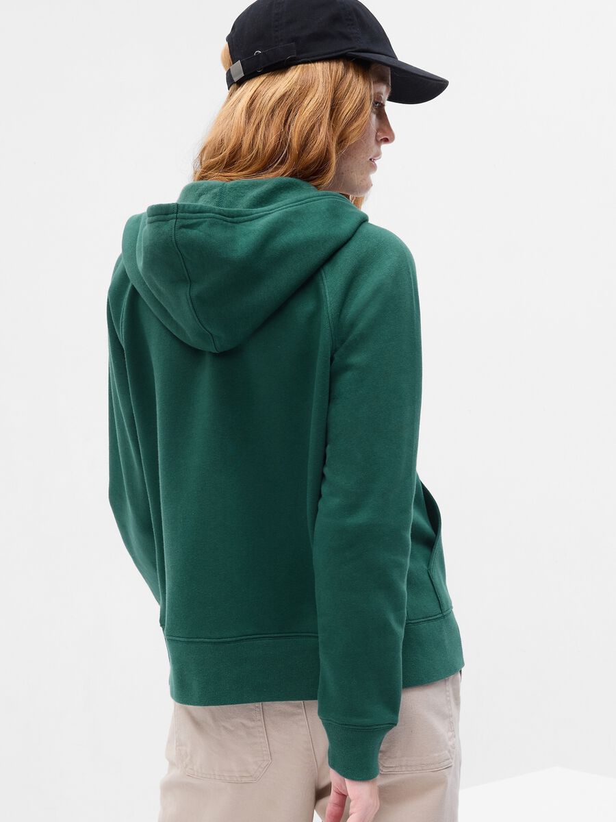Full-zip con maniche raglan ricamo logo Donna_1