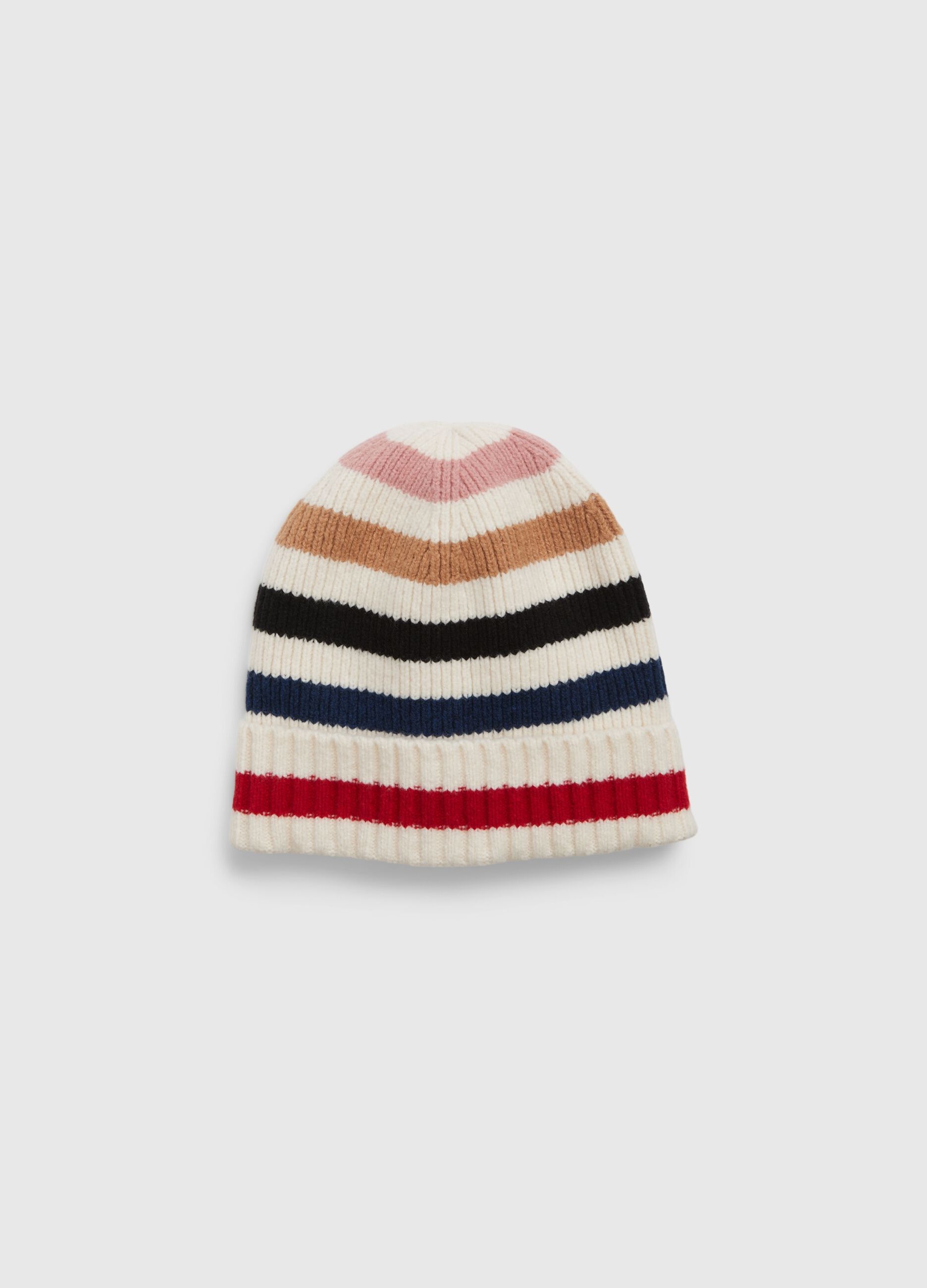Multicoloured striped hat