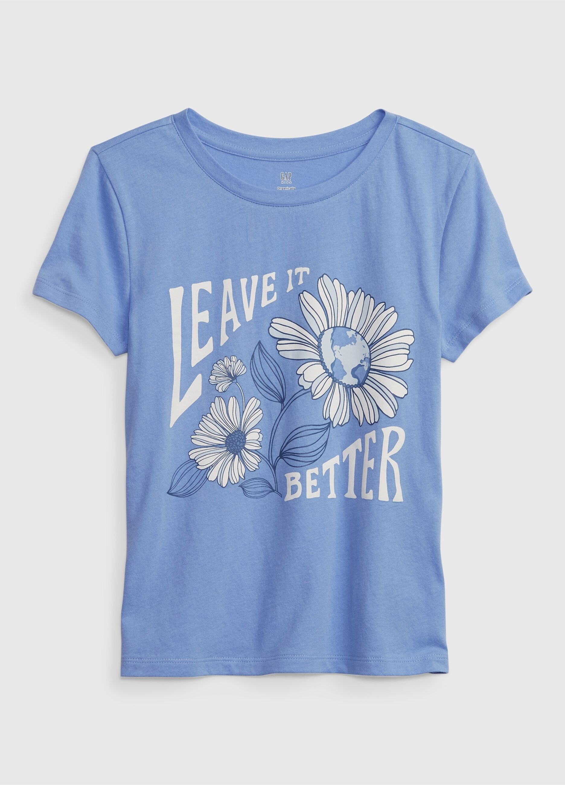 T-shirt in cotone con stampa fiori