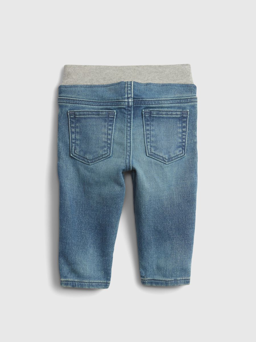 Slim-fit jeans with five pockets Newborn Boy_1
