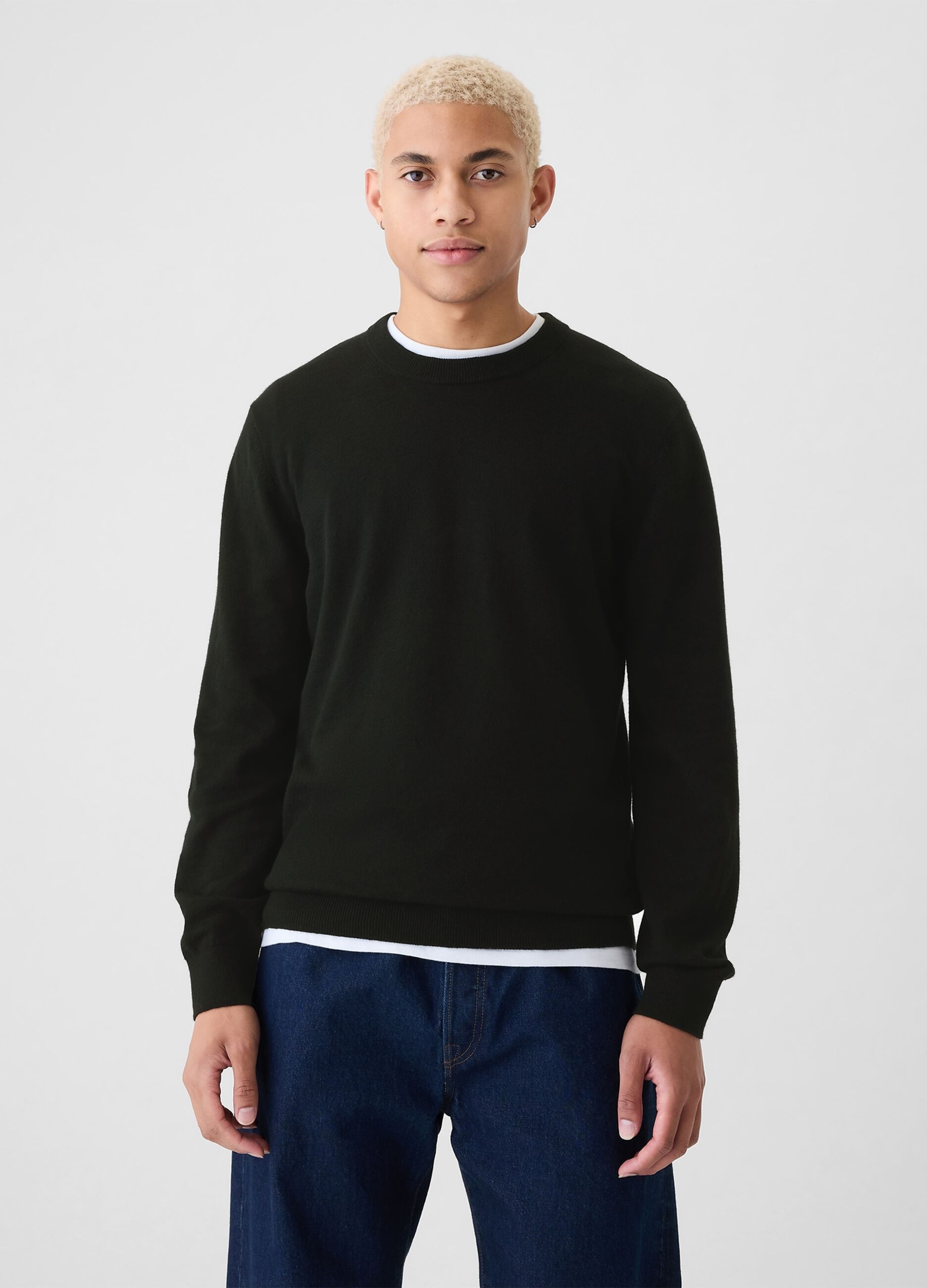 Pullover con scollo rotondo