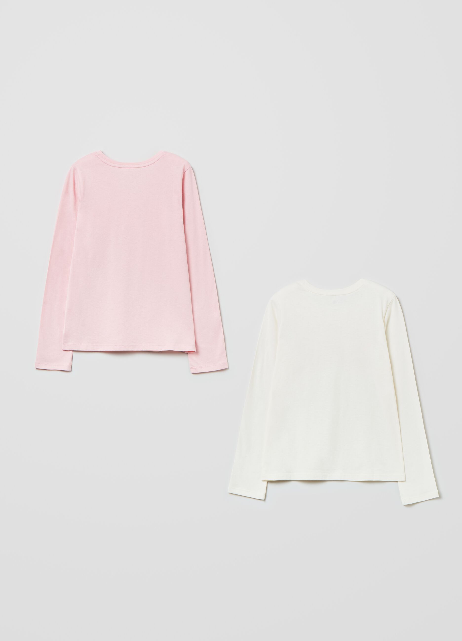 Two-pack, long-sleeved T-shirts with logo print_1