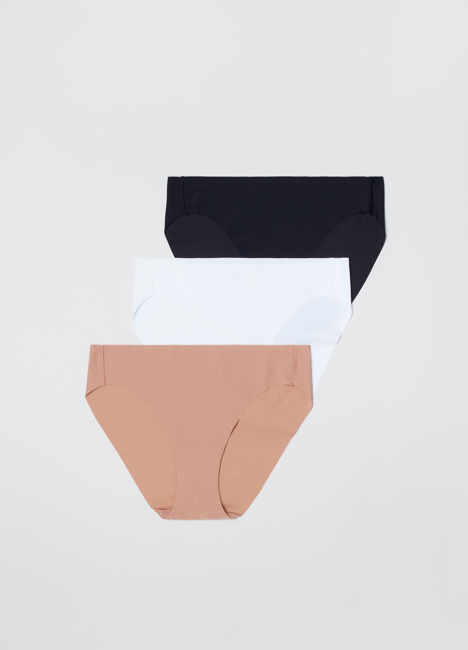 Three-pair pack microfibre briefs