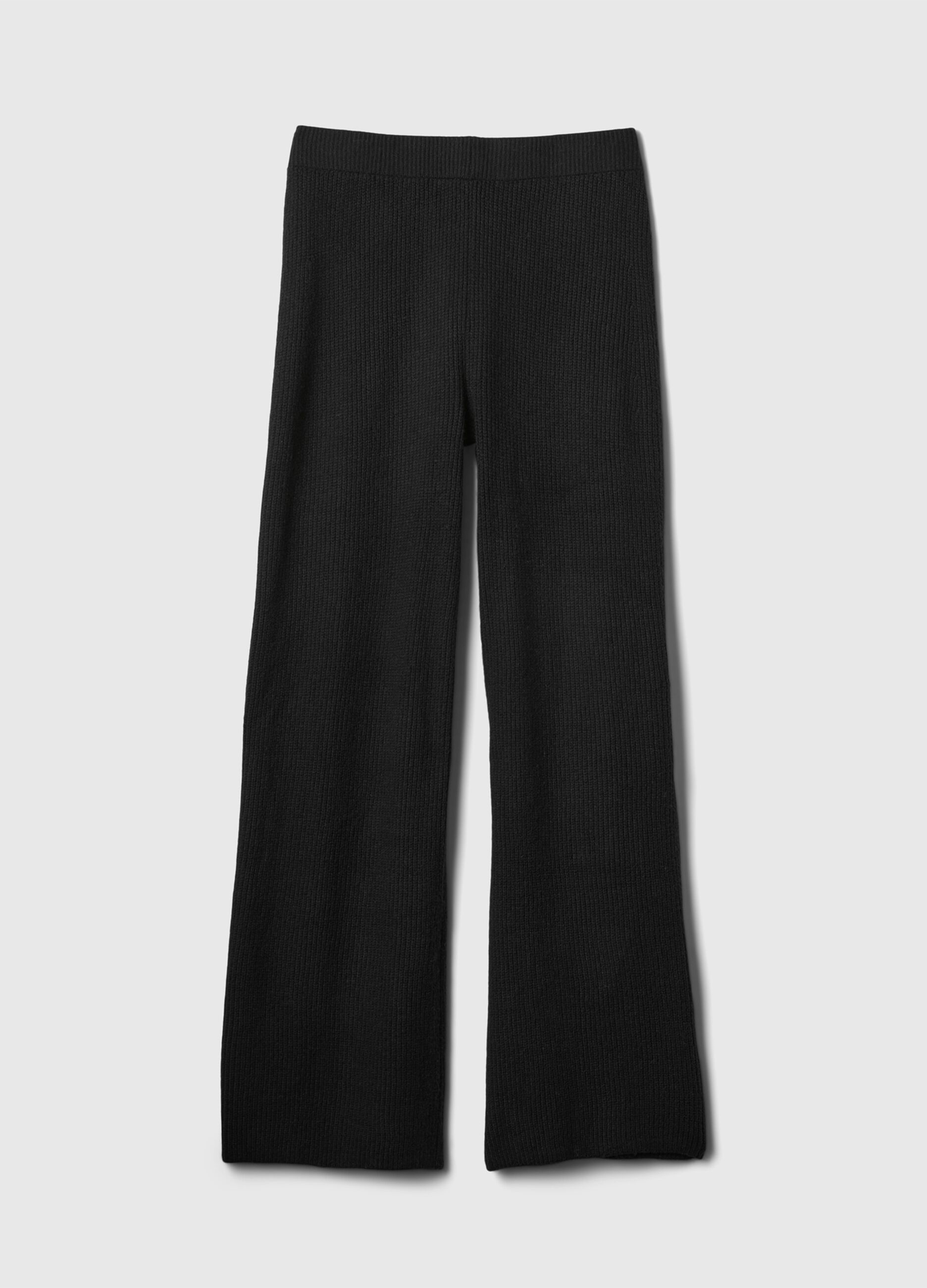 Pantalone a gamba larga a costine_5