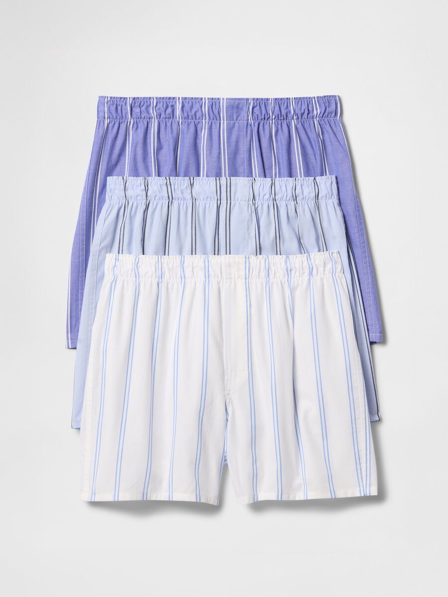 Tripack boxer in tela di cotone Uomo_0