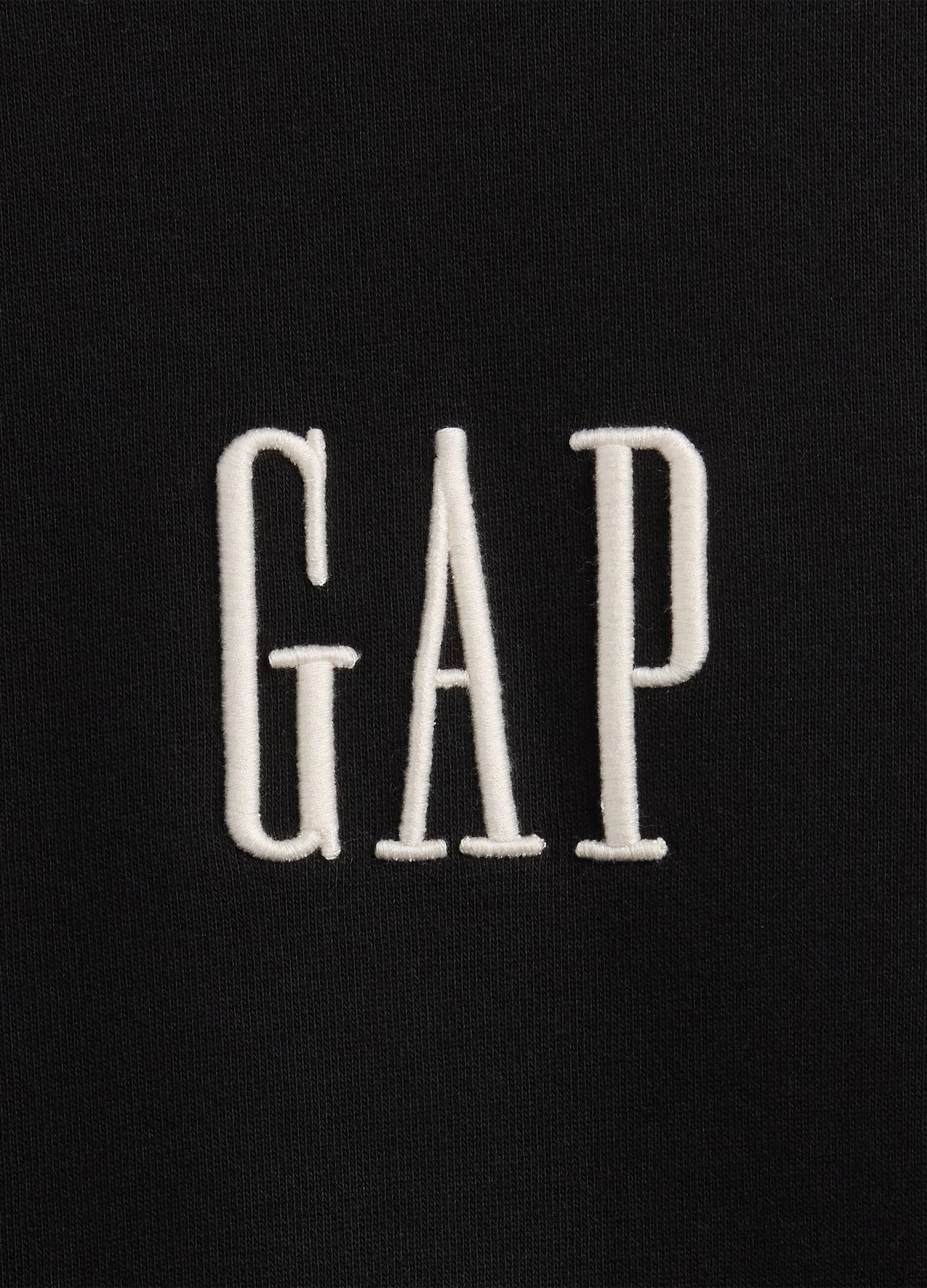 Felpa nera con girocollo