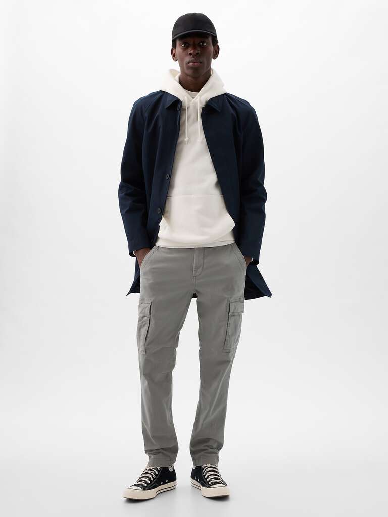 Pantalone cargo in cotone stretch