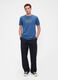 T-shirt blu a maniche corte in cotone_2