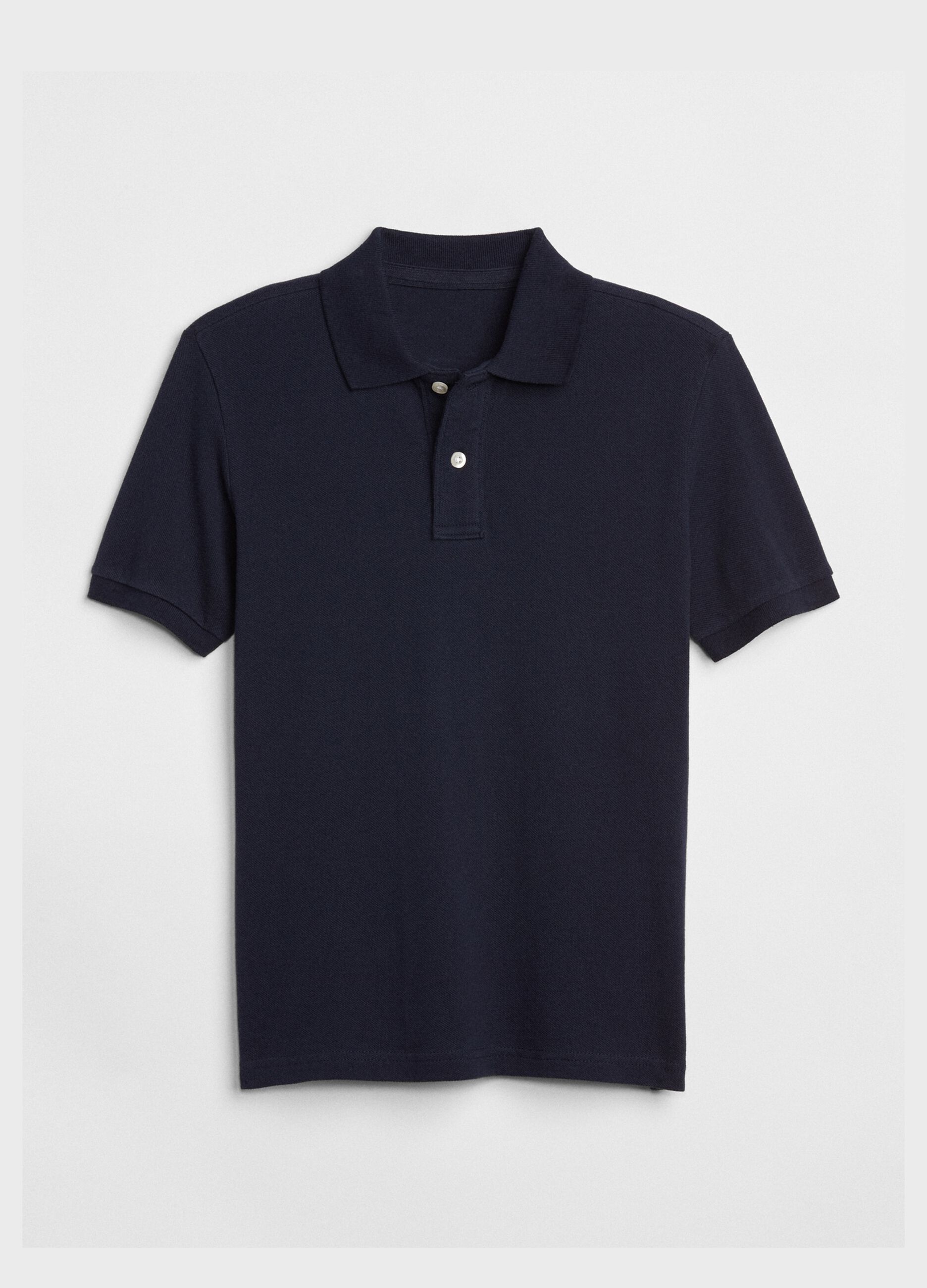 Solid colour piquet polo shirt