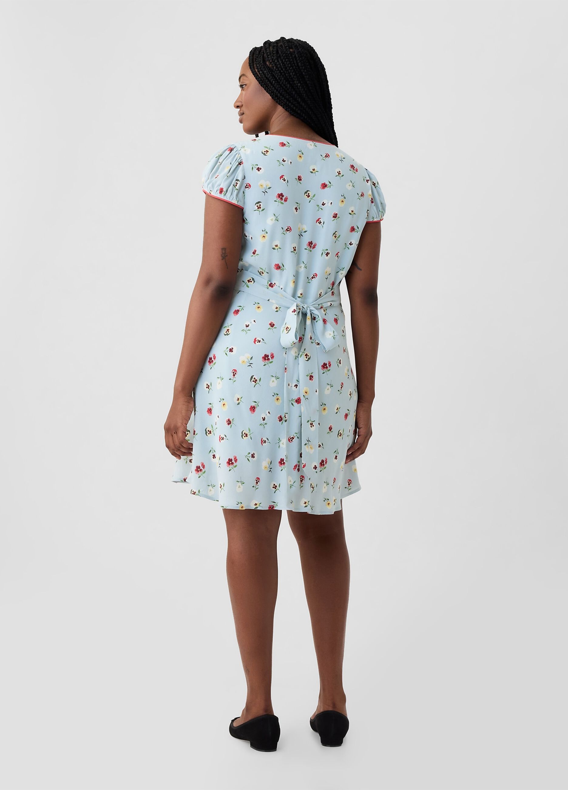 GAP x DÔEN Vestito midi floreale_5