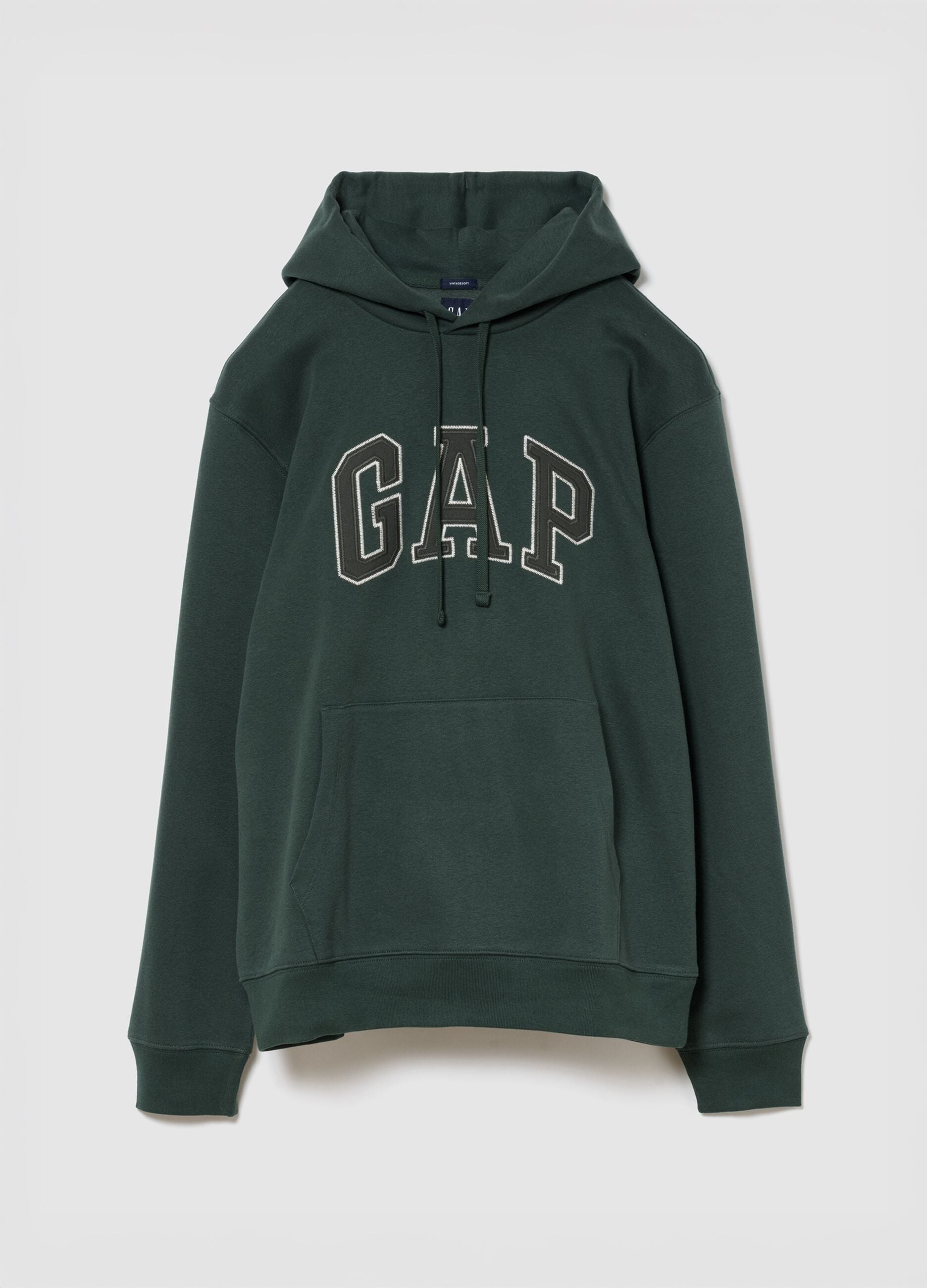Felpa con cappuccio e logo GAP in misto cotone