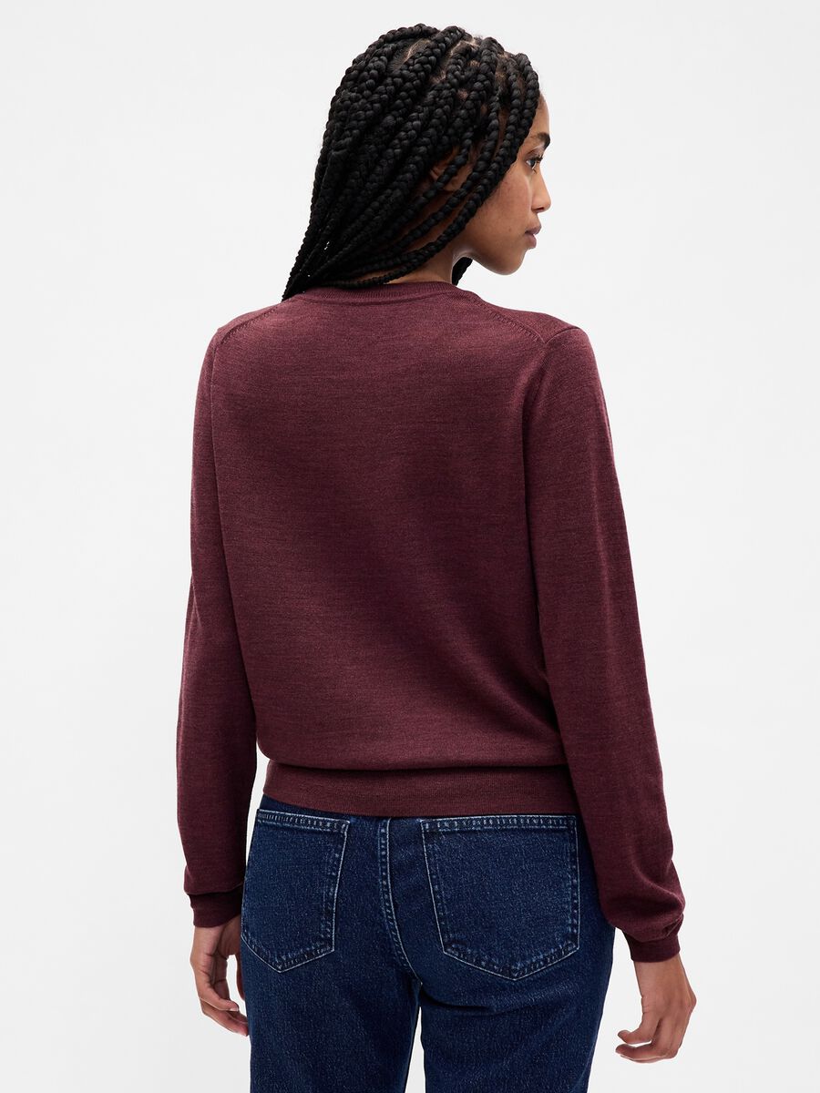 Purple pure wool jumper Woman_1