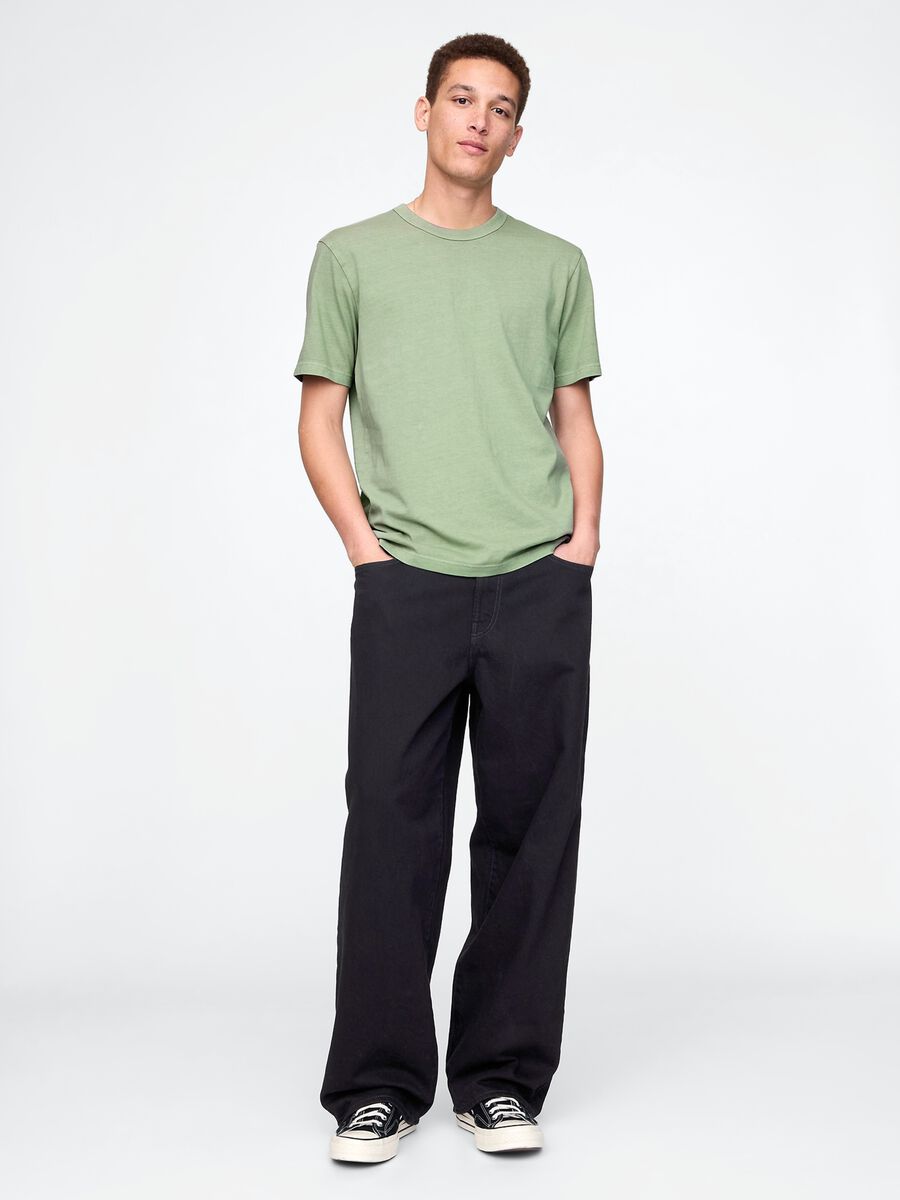 Gap Green Short Sleeve Cotton T-Shirt Man_1