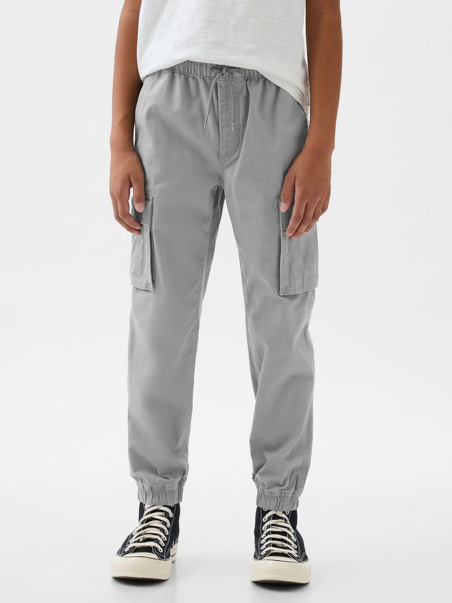 Joggers cargo in cotone stretch Bambino_1