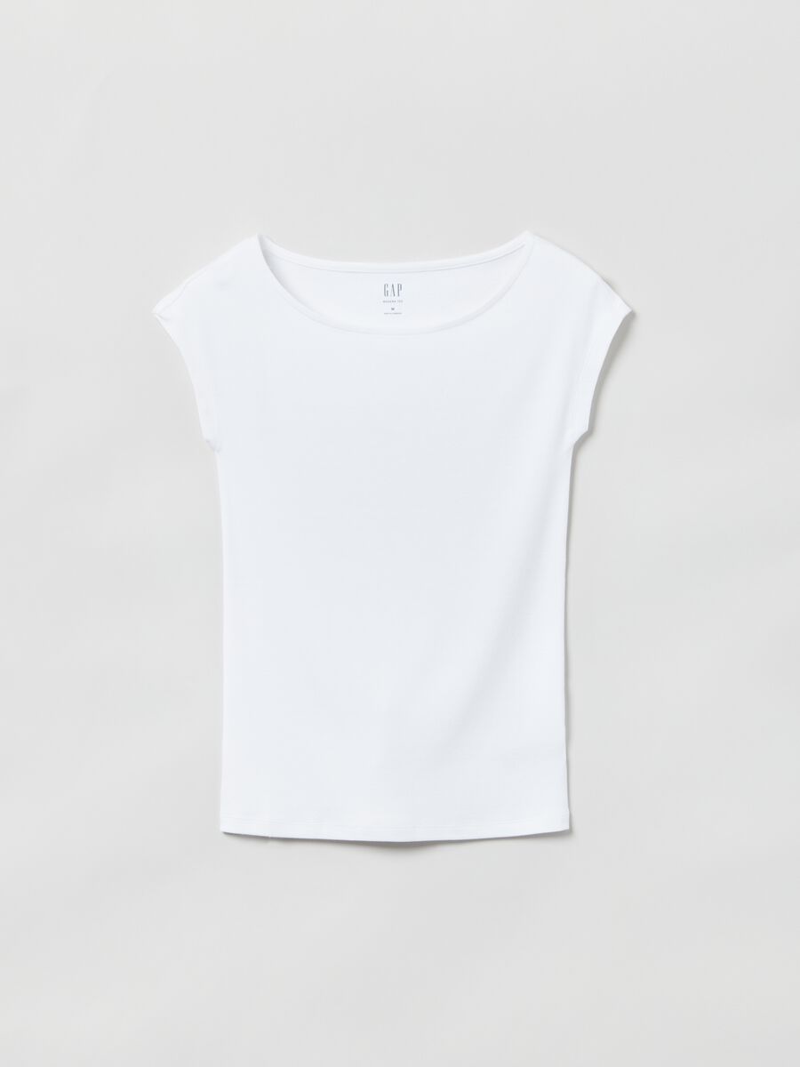 T-shirt con scollo a barchetta Donna_1