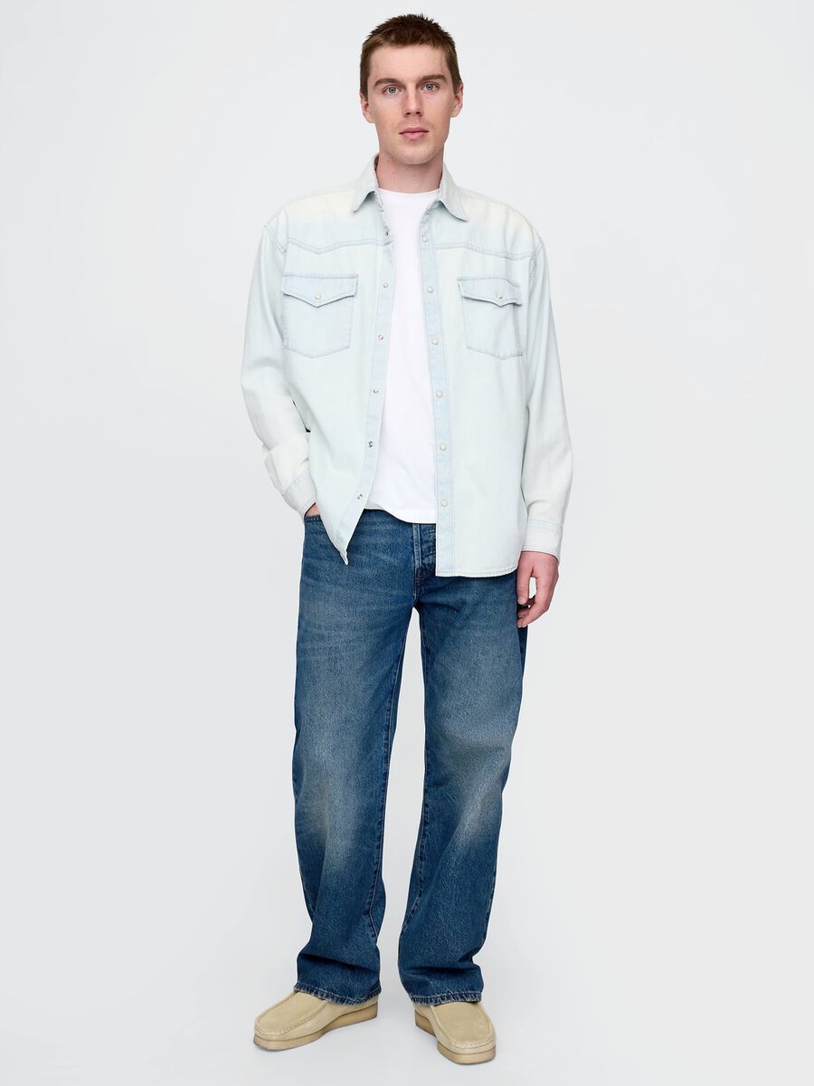OVS Denim Shirt Man_1
