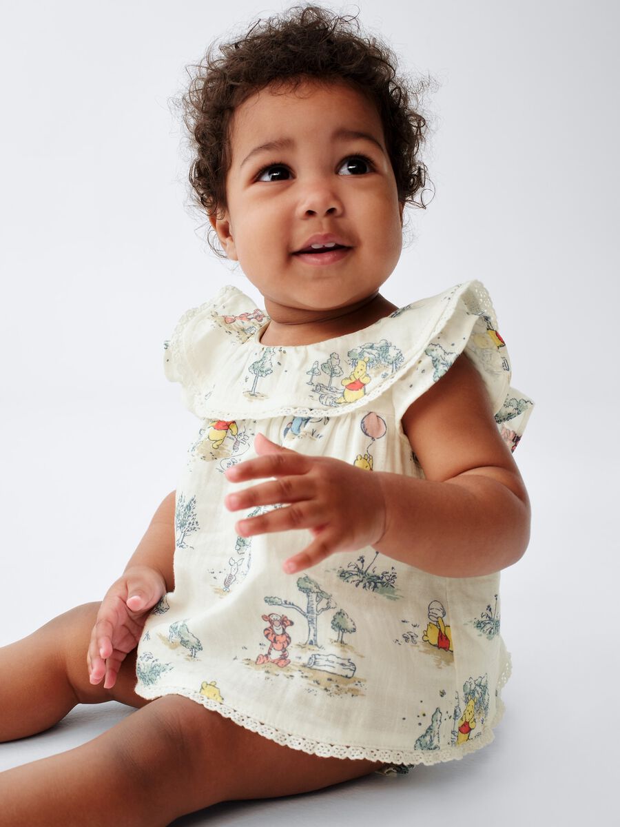 Multicoloured pure cotton baby girl set with Winnie-the-Pooh Newborn Boy_0