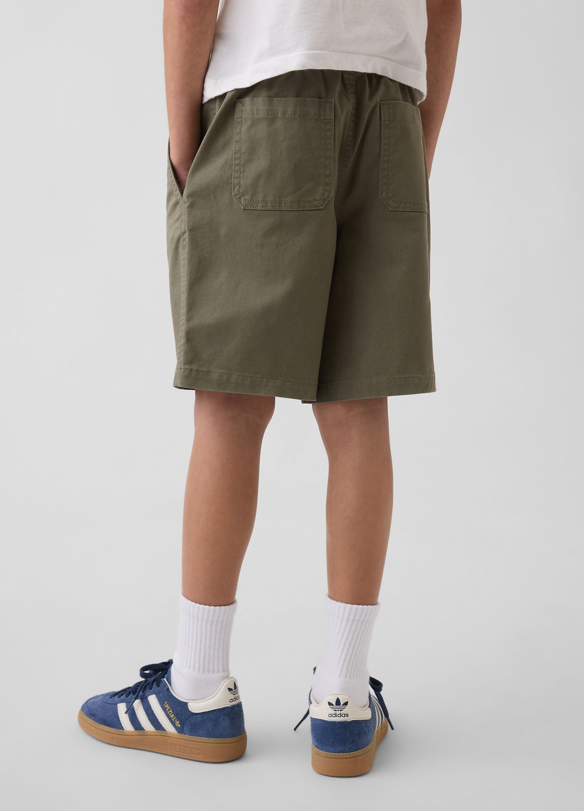 Shorts in cotone elasticizzato