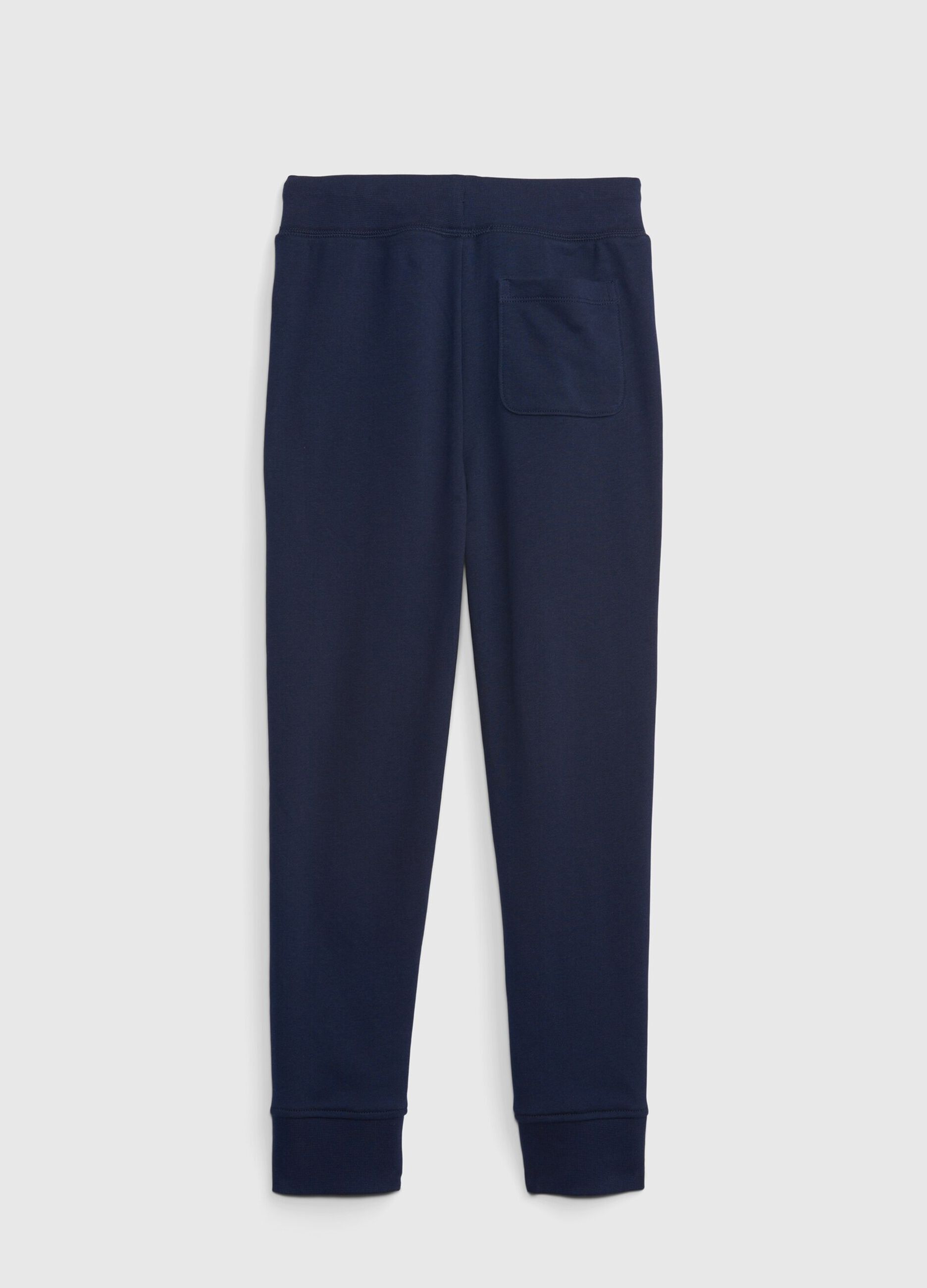 Fleece joggers with logo print_1