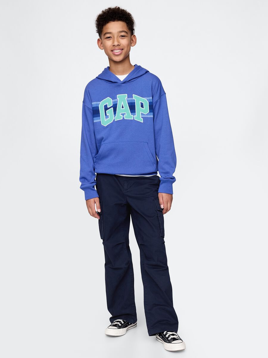 Blue Hoodie with GAP Logo Boy_2