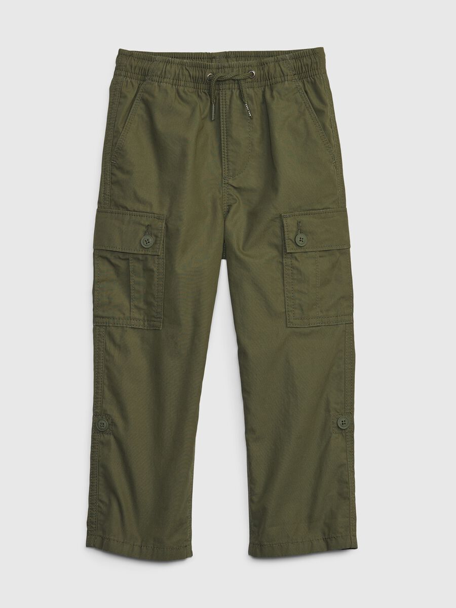 Cargo joggers in cotton with drawstring Toddler Boy_0