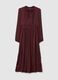 Long Dress in Fluid Fabric Purple Gap_0