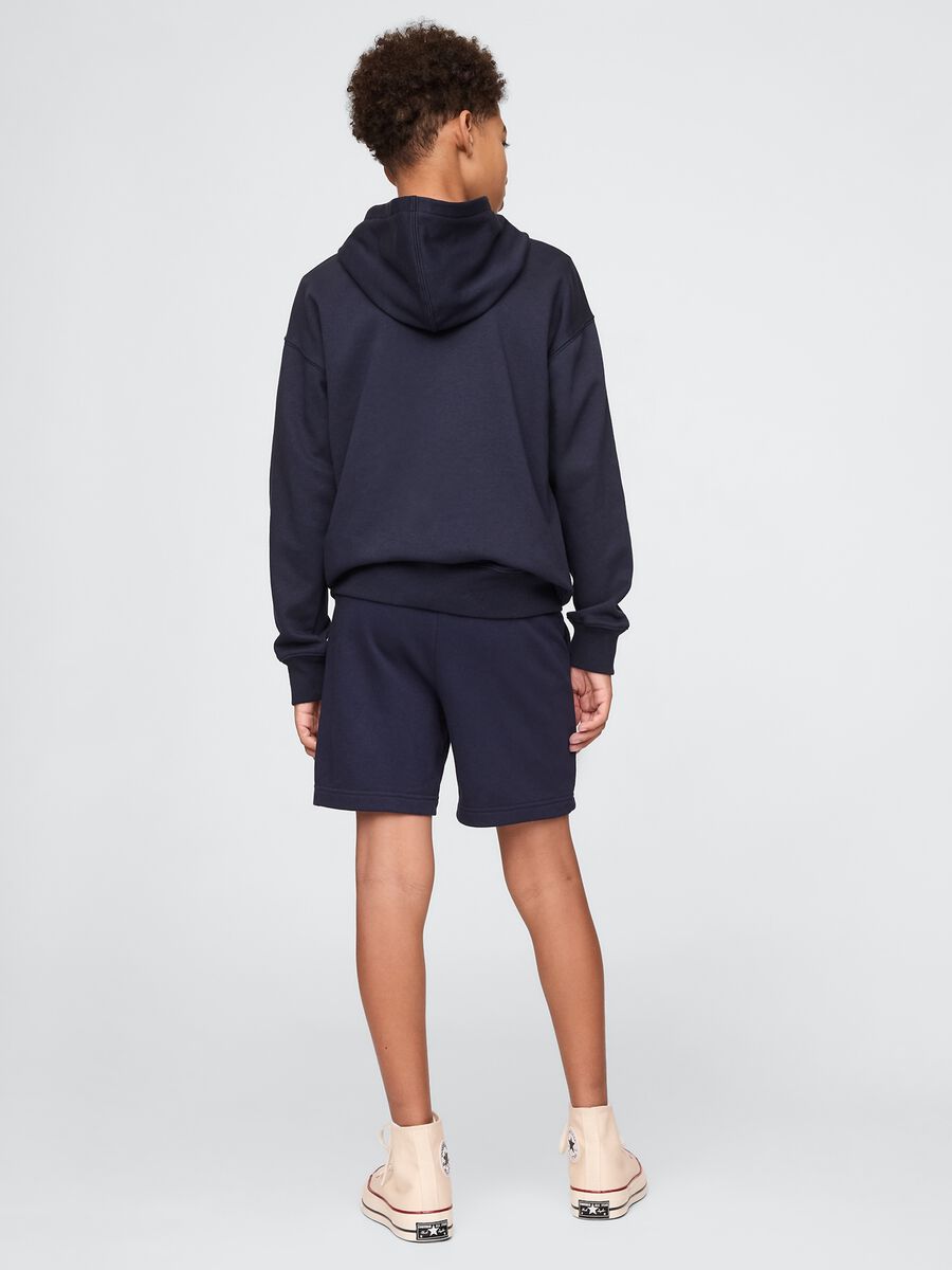 Navy blue shorts in cotton-polyester blend GAP Kids Boy_2