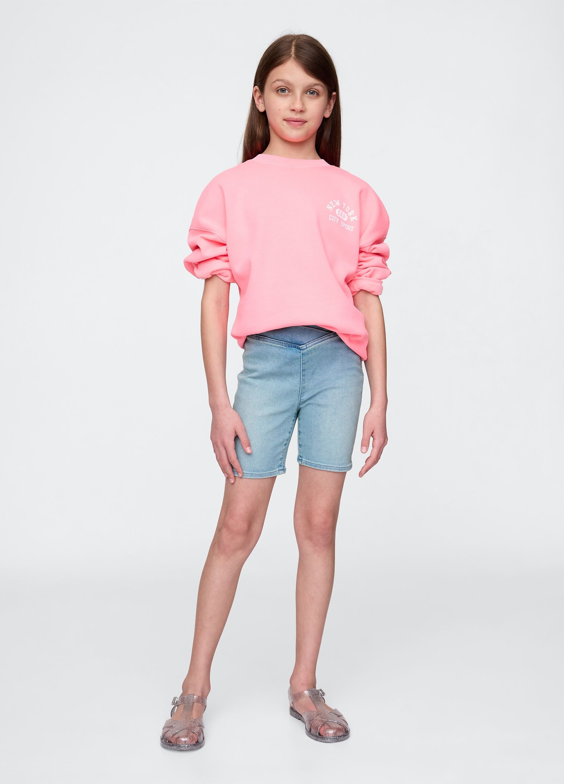 Shorts denim azzurri per bambina