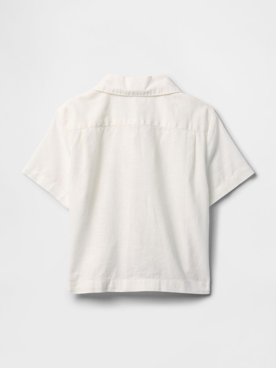 Camicia in lino e cotone per bambino GAP Kids Bimbo_1