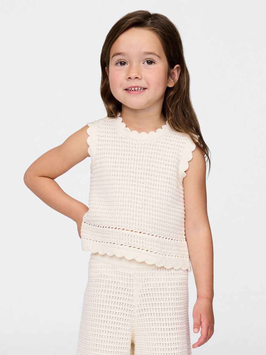 Top smanicato Bimba_0