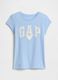T-shirt in puro cotone a maniche corte con logo GAP_0