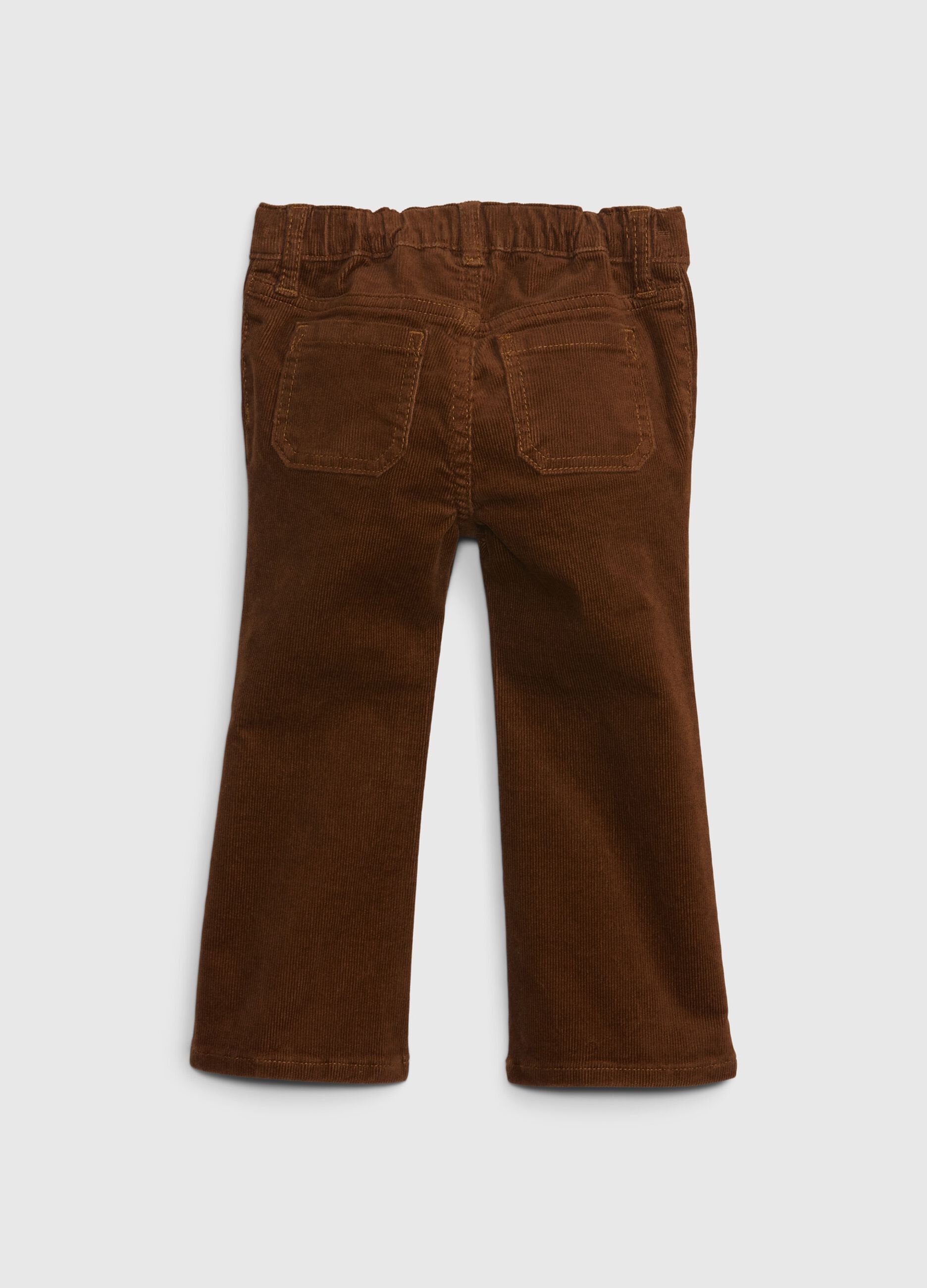 Flare-fit trousers in corduroy_1