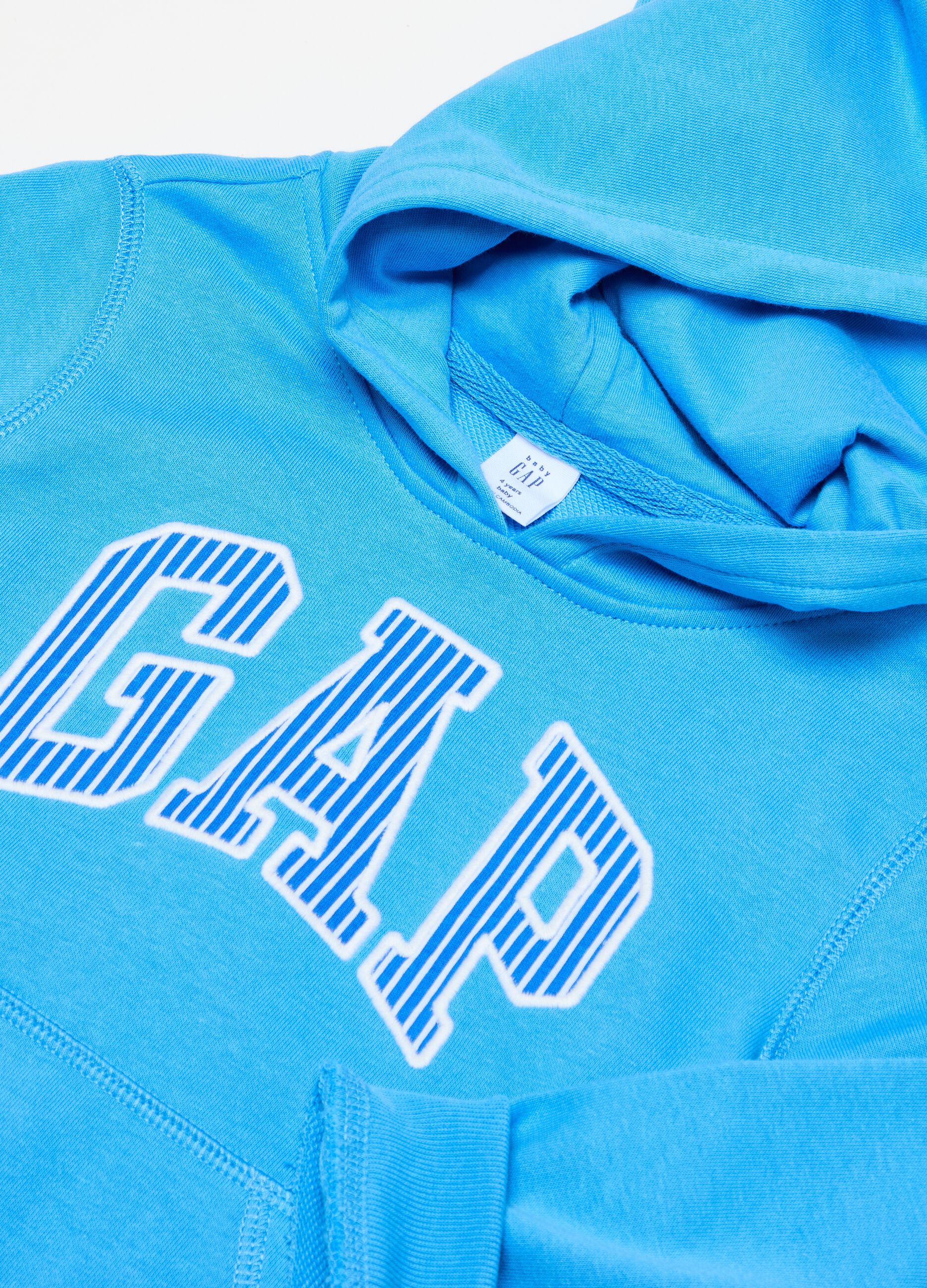 Felpa con cappuccio e patch logo_2