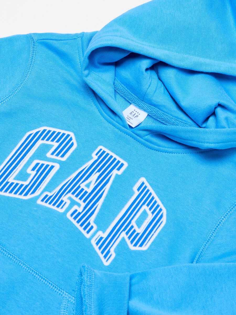 Felpa con cappuccio e patch logo Bimbo_2