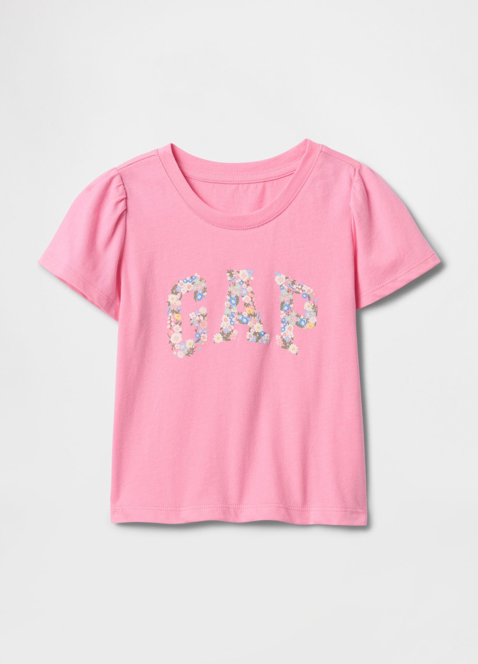 T-shirt rosa per bambina in puro cotone GAP