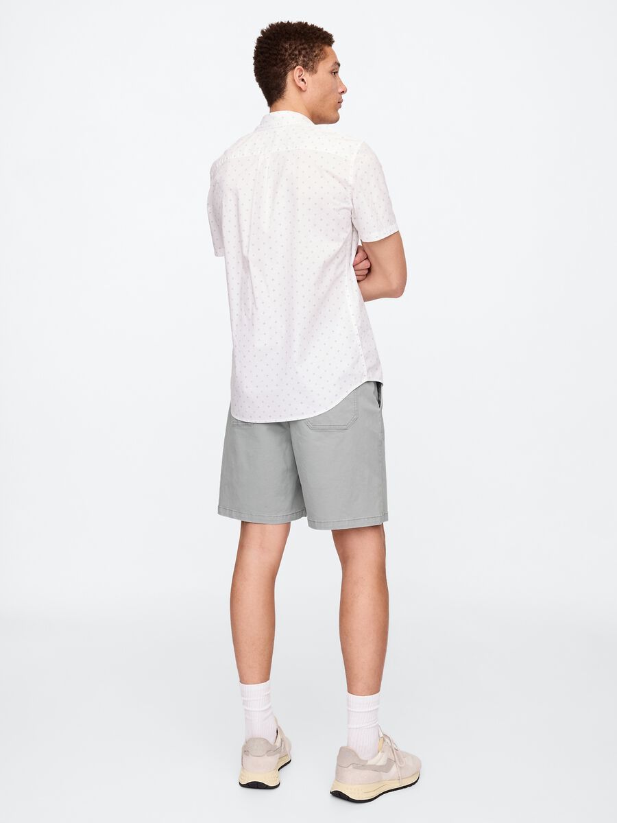 Stretch cotton shorts with drawstring Man_2
