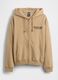 Beige hoodie with full zip_4